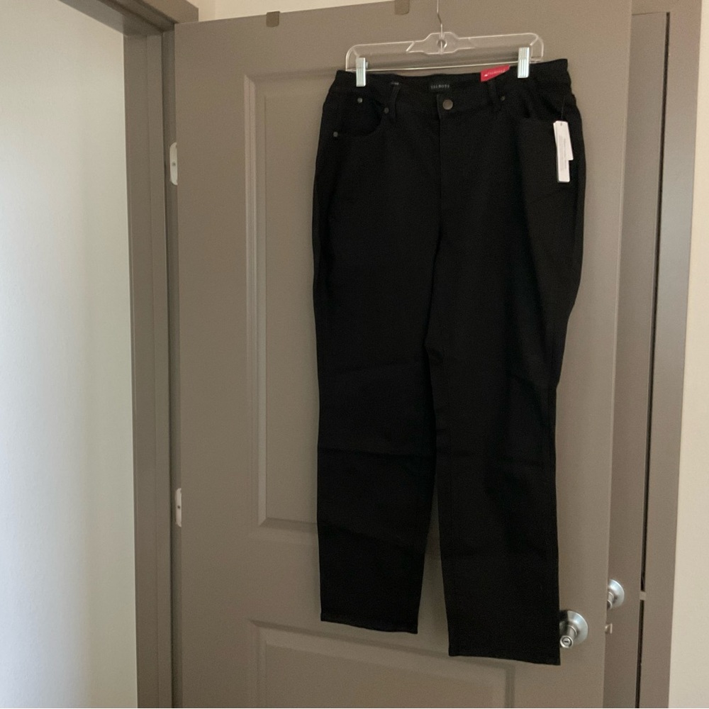 Talbots Dark Slim Ankle Jeans in Size 16W.